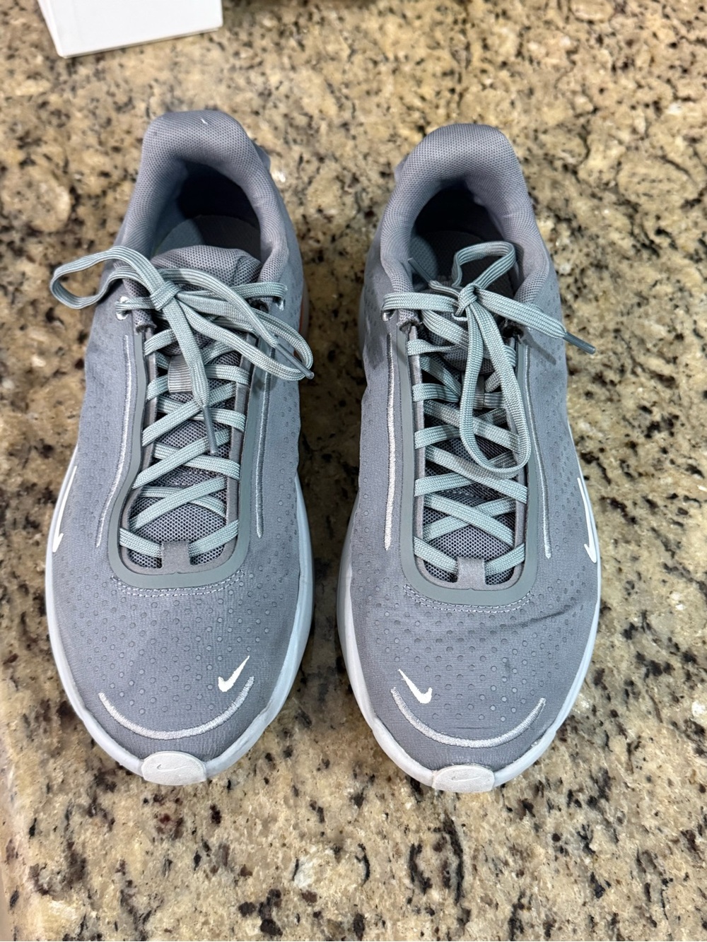 Nike Men’s Light Gray Athletic Sneakers with White Swoosh